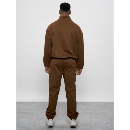 Male tracksuit, size 54, brown color-3