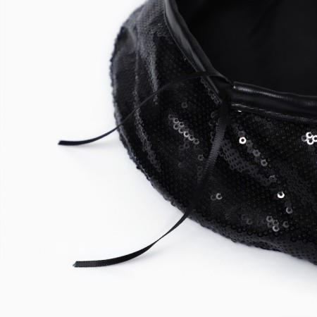 Takes with sequins, black color, rr 56cm-2