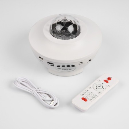 Light device "Star Sky" 19 cm, speaker, glow of RGB, remote control, 5 V, white-5