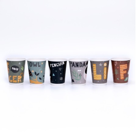 A set of paper glasses "Happy ZOO", 6 pieces, 250 ml-1
