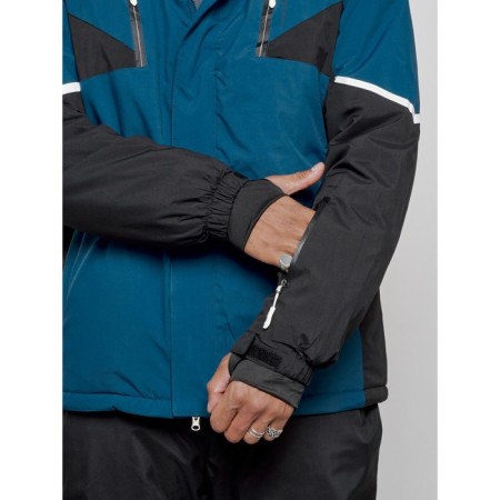 Ski costume male winter, size 50, blue color-10