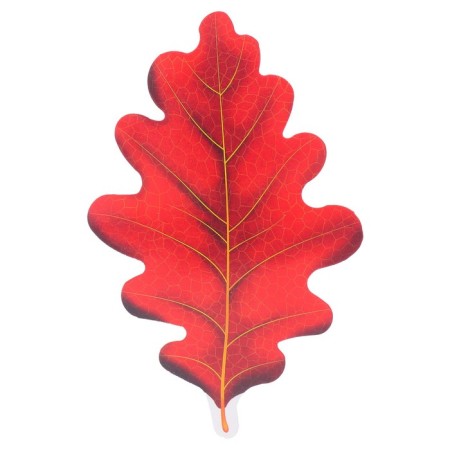 Poster of the cut "Red oak leaflets" 12x8 cm