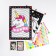 Application by stickers "Unicorn", 2 pictures - bases, 2 sheets of stickers