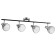 Madoka Lamp 4x60W E14 Black/Chrome 80x10x19.5cm