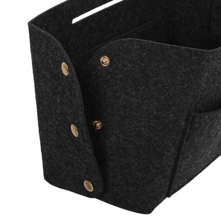 QWERTY organizer for storage, made of felt, 6 l, dark gray color-1
