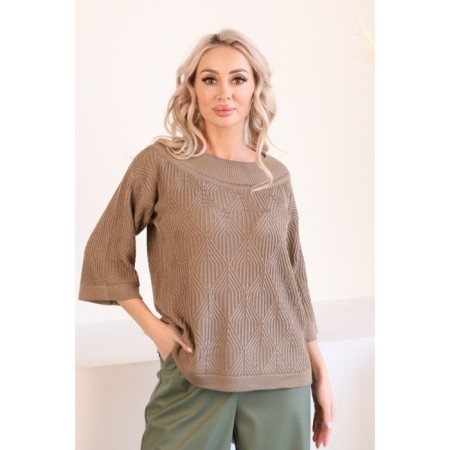 Female jumper, size 42, brown color