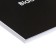 Lowed A6 planing, with opened sheets, 50 sheets, gluing, soft cover, Black Style