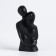 Figure candle "Lovers", 12 cm, black