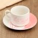 Tea couple ceramic “and let the whole world wait”, 200 ml, white color