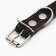 Collar combined leather/tarpaulin, dimensionless, 54 x 2.5 cm, Osh 17-45 cm, black