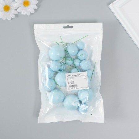 Decor for creativity "Blue Balls" d = 2; 3; 3.5 and 4 cm set 20 pcs-5