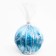 Figure candle "Faced ball", 6.5x6.5 cm, turquoise