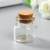 Decor for creativity Glass "A bottle with a cork", 10 ml, 3x3x3 cm