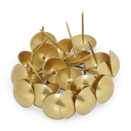 Tundra nails, decorative, 25x39 mm, gold, 100 pcs-3