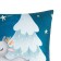 New Year's Ethel pillow "Happy Winter", 40*40 cm, 100% p/e, velor