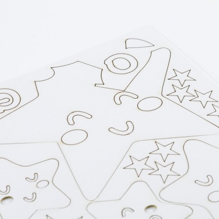 Interior stickers "stars", children's, decor on the wall, panel 120 x 57 cm-4