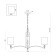 Suspended lamp Freya FR1007PL-08N Riverside, 860x860x1425 mm, E14, 8x40W, Nickel color