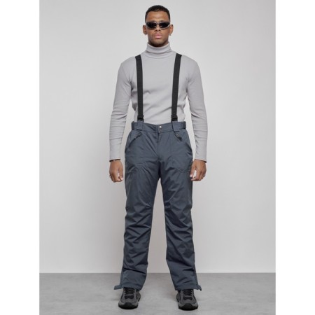 Semi-combinezone ski insulated male winter, size 54, dark gray color