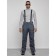 Semi-combinezone ski insulated male winter, size 54, dark gray color