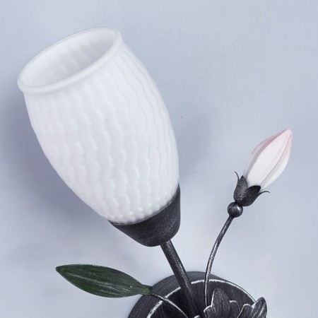 Bra Verona, 60W E14, black color, silver-2