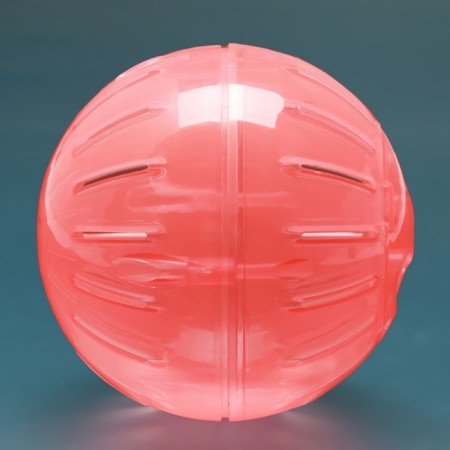 A ball for rodents 12 cm, red-4