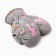 Winter children's mittens minku, gray color, 18cm