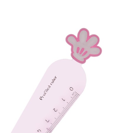 Ruler 12 cm "foot, carrot", plastic, mix-4
