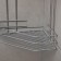 Bathroom shelf is an angular 3-tier, 21.5 × 21.5 × 58.5 cm, color chromium