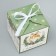 Folding box “Happy New Year!”, Christmas tree decorations, 12 x 12 x 12 cm, New Year