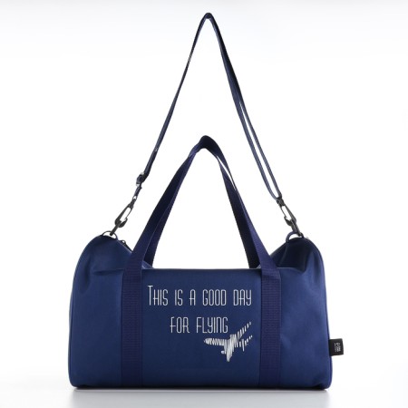 Road bag, textura, small size, blue color