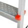 Perilla ladder 122404, galvanized, bilateral, 4 steps, 820 mm