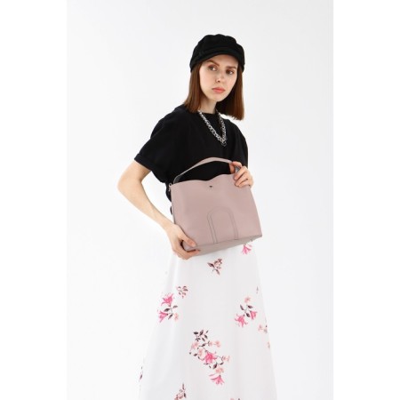 Сумка-тоут Miss Bag на молнии, цвет пудра-3