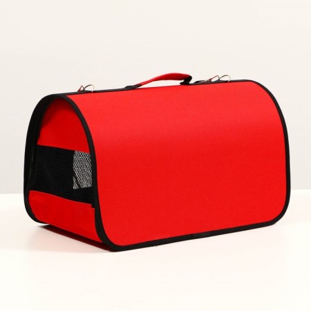Bag - Animal carrying, 2 entrances, 46 x 28.5 x 30 cm, red-1