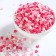 Sprinking confectionery "hearts": pink, red, white, 50 g.