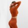 TOP with a long sleeve Minaku: Sportly; Color brown rr s s