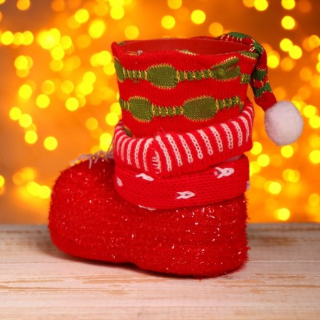 Gift packaging "Boot", Snowman-2