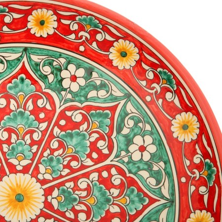 Largan Rishtan ceramics "Flowers", 31 cm, red-2