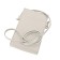 Bag women, genuine leather, milk 22x13x6 cm