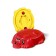 Sandbox "dog" with a lid, red/yellow color