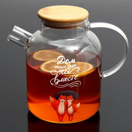 Teapot "House where we are together", 1700 ml-3