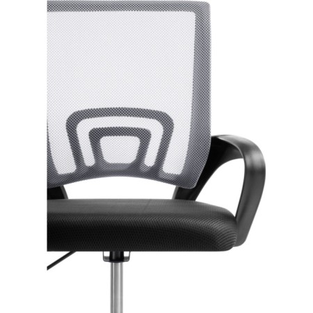 Computer chair Turin black/Light gray plastic/fabric, black/black 60x55x82 cm-6