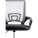 Computer chair Turin black/Light gray plastic/fabric, black/black 60x55x82 cm