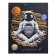 Diary for grades 1-4, "astronaut", solid cover 7BC, matte lamination, 48 sheets