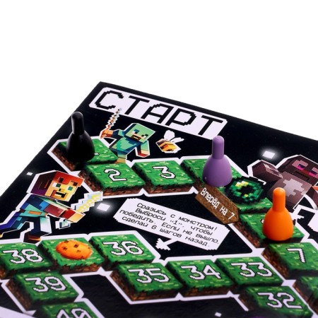 Board game Walked Brodiller for Children "Pixel-Craft", 2-4 players, 3+-2