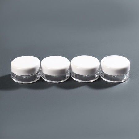 Storage jars, 4 pcs, d = 2.8 cm, 5 ml, white/transparent color-4