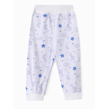 Railway with an open leg children's "giraffes", white/blue color, height 80