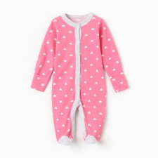 Combineson children, pink color, height 62 (1-3 months)