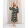 Kit (robe and combination) KAFTAN, 40-42, green/roses