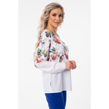 Female blouse, size 44, white color-10