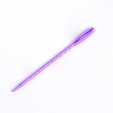 The needle is plastic, set 20 pcs., Size 1 pc. - 5.7 cm, Mix colors-3